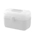 Medicine Storage Box Plastic Multi Layer Large Capacity Medicine Cabinet for Household White (large)