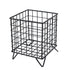 Storage Basket Stainless Steel Mesh Open Design Storage Container for Home Office Dorm Black