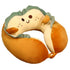 U Shaped Neck Pillow Portable Cute Head Pillow for Office Nap Travel Car Sleeping Smile Bread