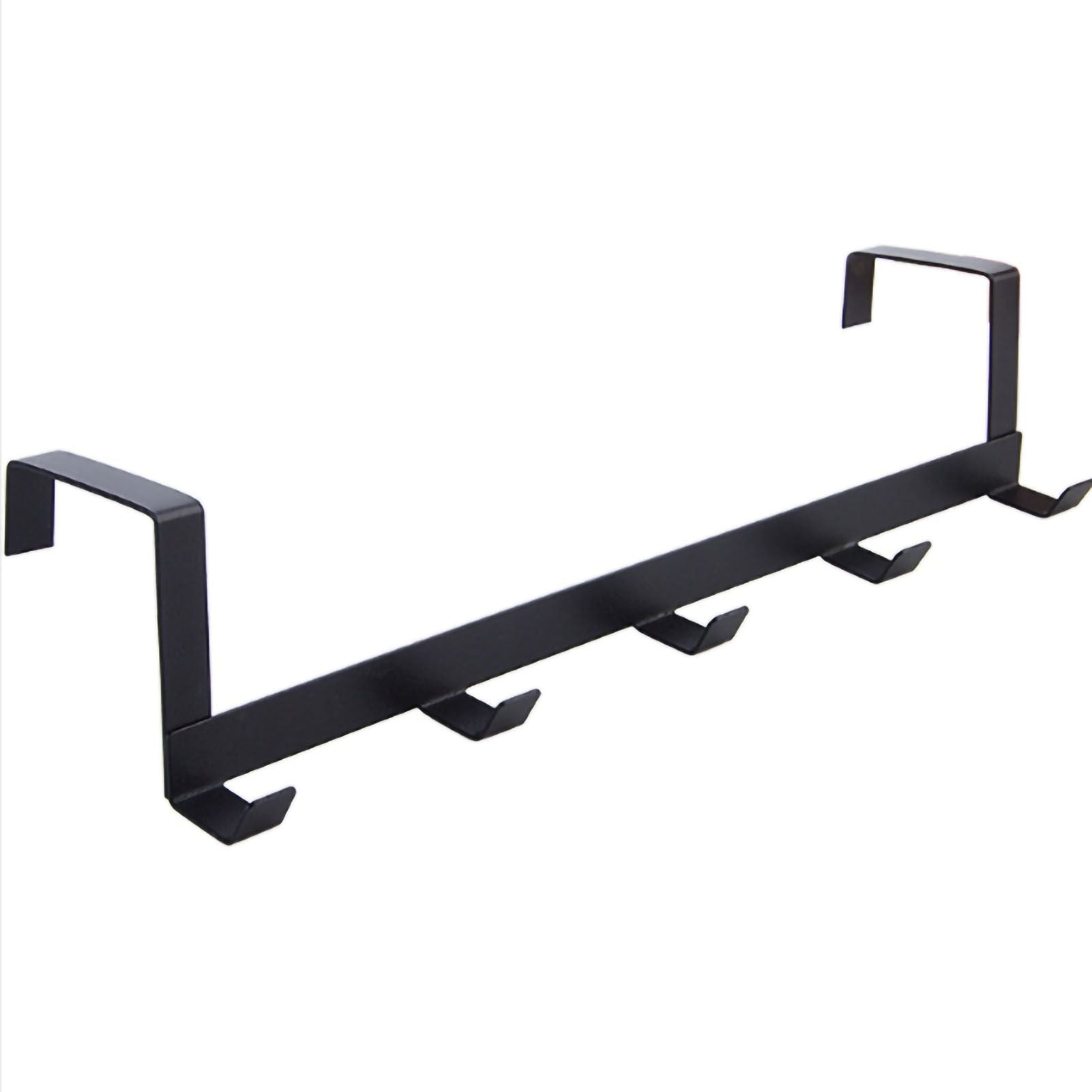 Door Hook Hanger Coat Rack Drill Free for Hanging Clothes Hat Bag Towel Bathroom Entryway Black