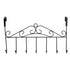 Over The Door Hook Rack Detachable 7 Hooks Door Hanger Organizer for Towels Handbags Coats Black