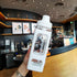 Straw Water Bottle with Marker 700ml Large Capacity Double Layer Water Jug for Home Gym School White