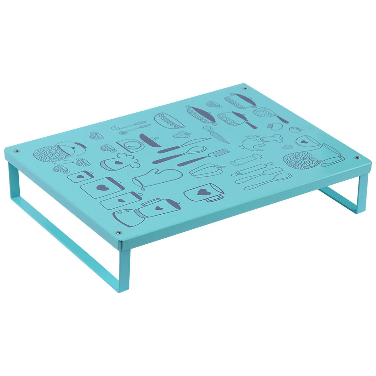 Induction Cooker Shelf Bracket Stylish Simple Gas Stove Cover Base Shelf for Kitchen Green