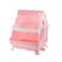 Cutlery Dish Drainer Rack with Lid Cover Multifunctional Kitchen Tableware Storage Box Pink