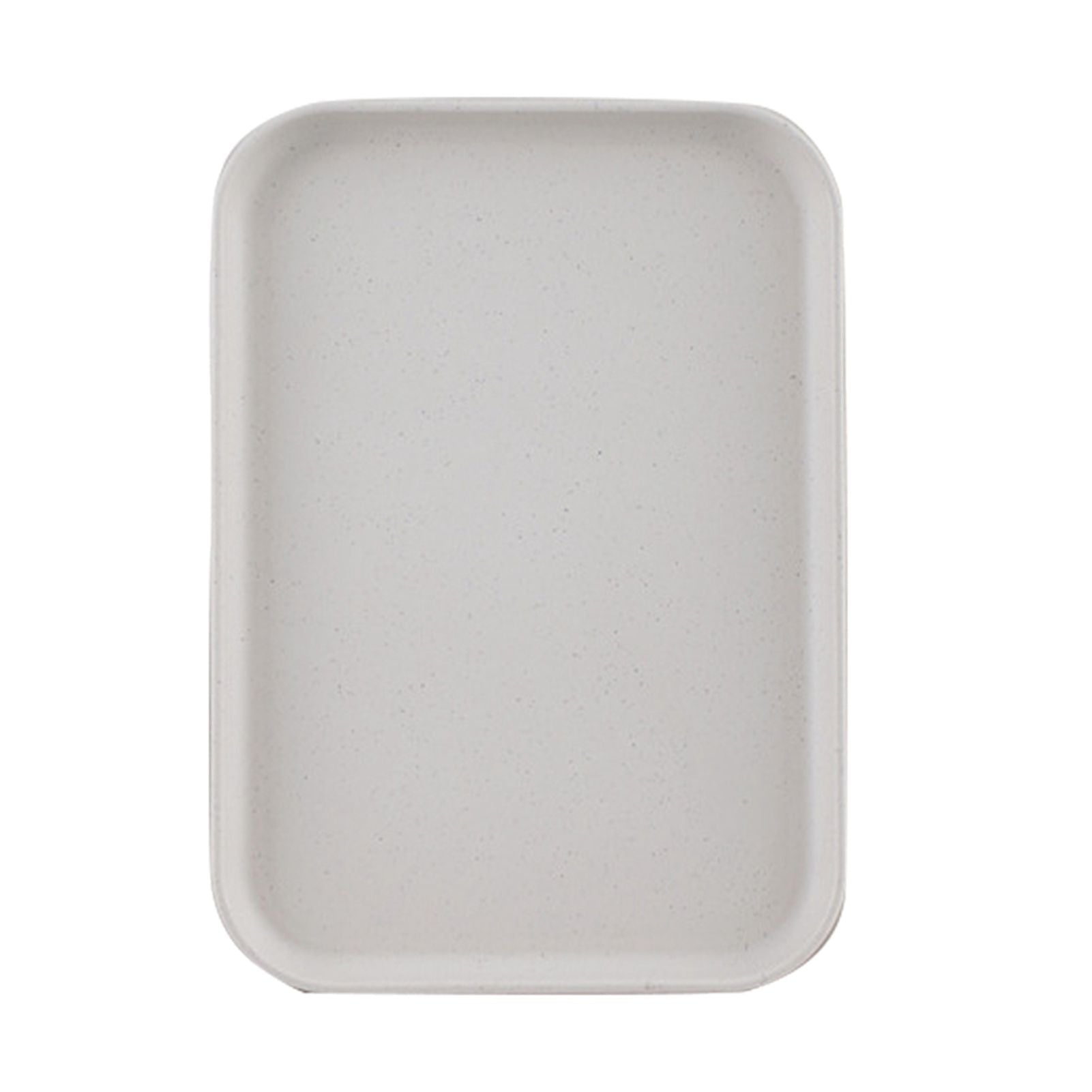 Kitchen Serving Tray Wheat Straw Rectangular Nordic Style Cupcake Fruit Snack Tea Tray for Home Office Restaurant Beige L (Approx. 38x27cm / 15.0x10.6in)