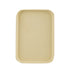 Kitchen Serving Tray Wheat Straw Rectangular Nordic Style Cupcake Fruit Snack Tea Tray for Home Office Restaurant Yellow L (Approx. 38x27cm / 15.0x10.6in)