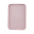 Kitchen Serving Tray Wheat Straw Rectangular Nordic Style Cupcake Fruit Snack Tea Tray for Home Office Restaurant Pink S (Approx. 25x17cm / 9.8x6.7in)