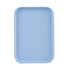 Kitchen Serving Tray Wheat Straw Rectangular Nordic Style Cupcake Fruit Snack Tea Tray for Home Office Restaurant Light Blue L (Approx. 38x27cm / 15.0x10.6in)
