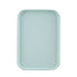 Kitchen Serving Tray Wheat Straw Rectangular Nordic Style Cupcake Fruit Snack Tea Tray for Home Office Restaurant Light Green L (Approx. 38x27cm / 15.0x10.6in)