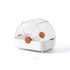 Tableware Storage Box Multifunctional Chopsticks Dishes Drying Box with Cover Kitchen Utensil White Orange