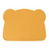 Silicone Placemat Thicken Heat Insulation Anti Slip Soft Elastic Silicone Bear Placemat for Home Hotel Restaurant Yellow