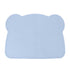 Silicone Placemat Thicken Heat Insulation Anti Slip Soft Elastic Silicone Bear Placemat for Home Hotel Restaurant Blue