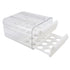 Egg Drawer Double Layer Transparent 32 Lattice Large Capacity Egg Storage Box for Refrigerator White