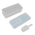 Ice Cube Tray Safe Healthy Easy Release Stackable 24 Cubes Multipurpose Ice Maker Mold with Lid for Popsicles Puddings Blue