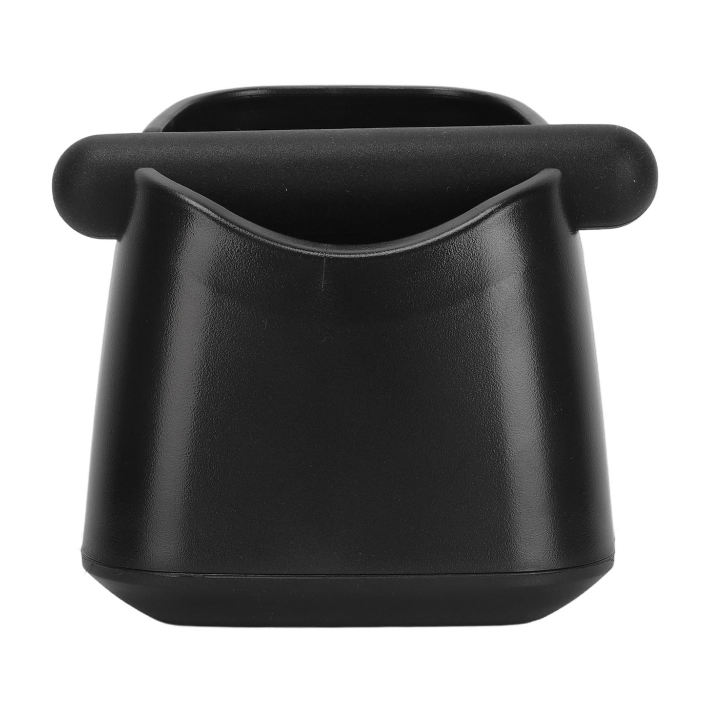 Coffee Knock Box Drop Resistant Prevent Slip Small Knock Container with Removable Knock Bar for Coffee Ground Black