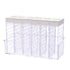 Condiment Storage Tank Transparent Two Way Opening Lid Spice Dispenser for Kitchen White
