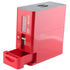 Rice Dispenser Transparent Clear Scale Funnel Type Dust Proof Household Rice Bucket for Soybean Oatmeal S Red 13.4 X 5.9 X 13.8in
