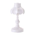 Desk Lamp Retro Lotus Leaf Ingenious Lovely 3 Light Sources Small Table Night Lamp for Girls Bedroom White
