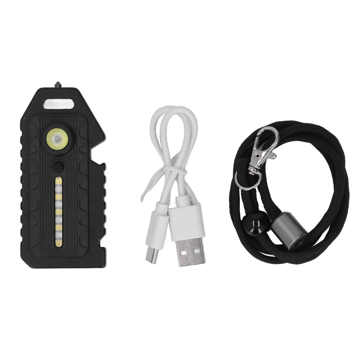 Pocket Flashlight Multifunction Keychain Flashlights Waterproof Whistle Emergency Light with Multiple Lighting Modes