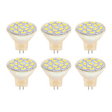 6Pcs GU4 LED Bulb 270LM 15LED Energy Saving Light Bulb MR11 Track Lamp Beads 12V 3W Warm Light 3000K