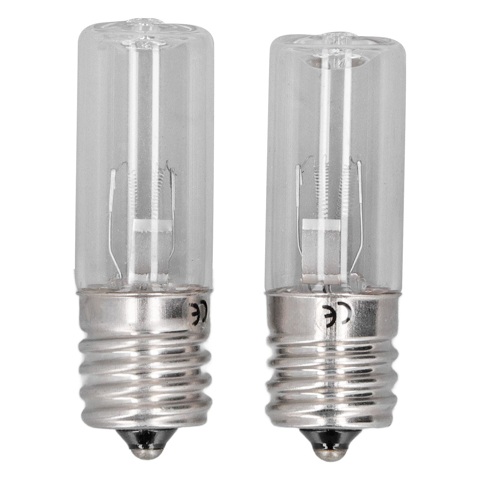 2Pcs Refrigerator Cabinet Light Deodorant Mite Removal E17 Lamp 10V 3W UVC Light Bulb