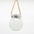 Cracked Glass Solar Lantern 30 LEDs Waterproof Outdoor Solar Hanging Jar Light for Patio Courtyard Festival Warm White