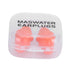 Reusable Ear Plugs Waterproof Silicone Earplugs Noise Reduction for Swimming Sleeping(Orange Box )