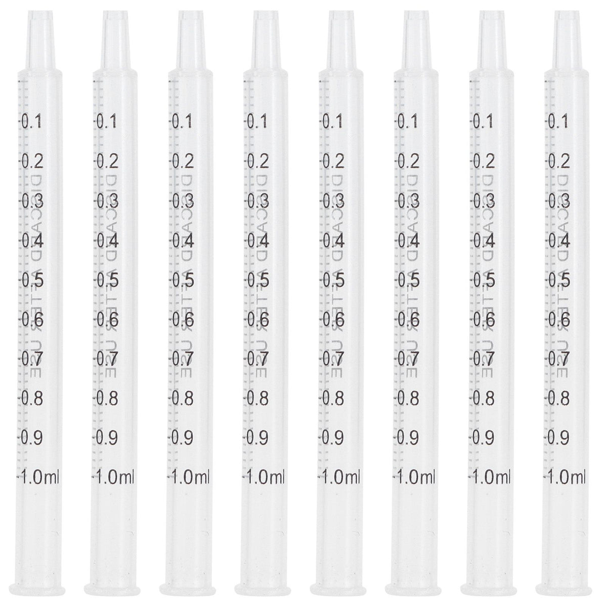 40Pcs Chicken Artificial Insemination Tool Injection Syringe Tube Poultry Farming Accessory