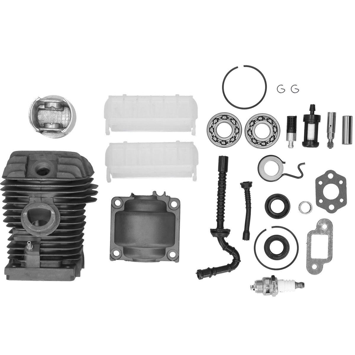 Cylinder Piston Sparking Plug Fuel Filter Set Fit for Stihl MS230 MS250 023 025 Chainsaw