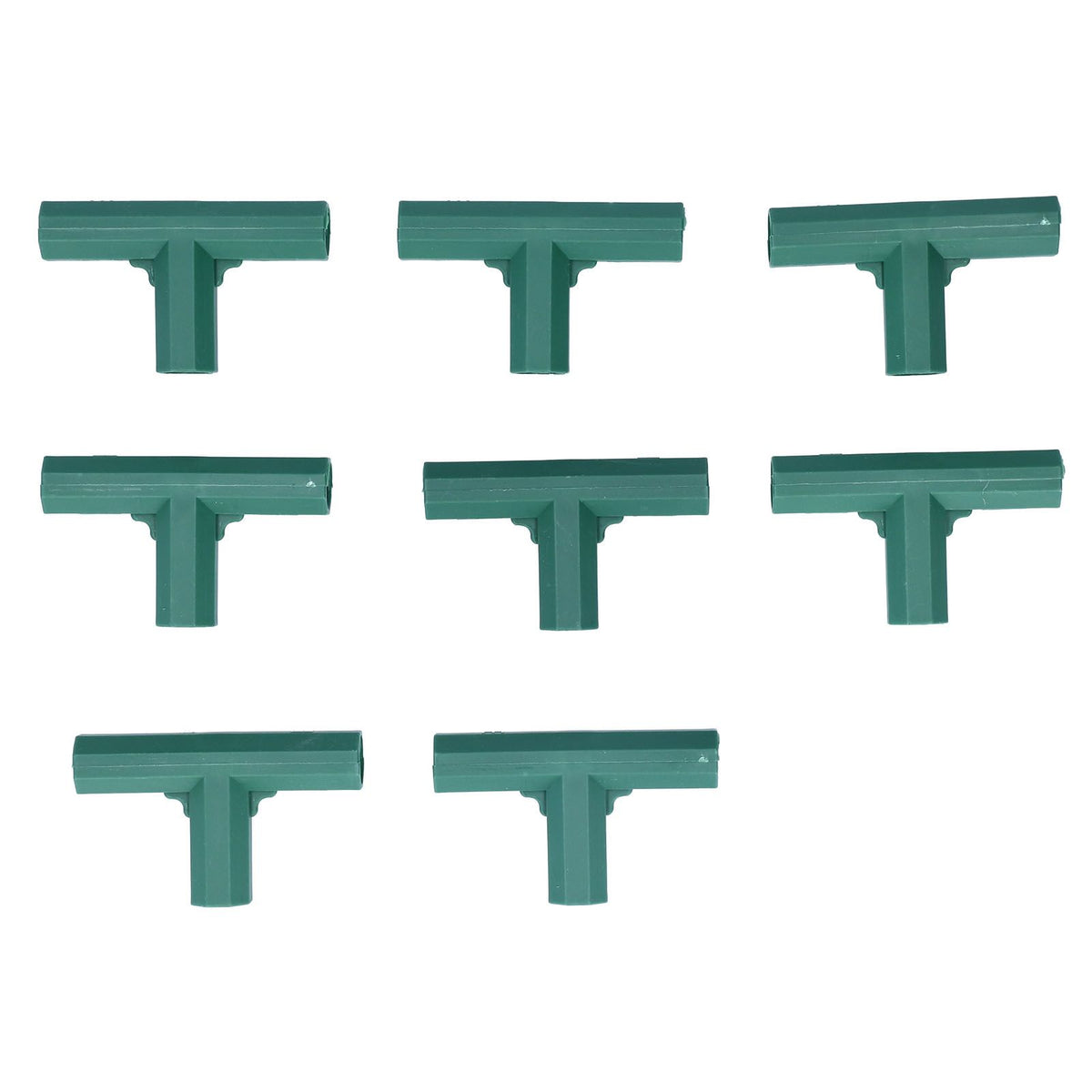 8Pcs T shape Connector DIY Plant Stake Joint Tee Adapter for 16mm Garden Plant Support