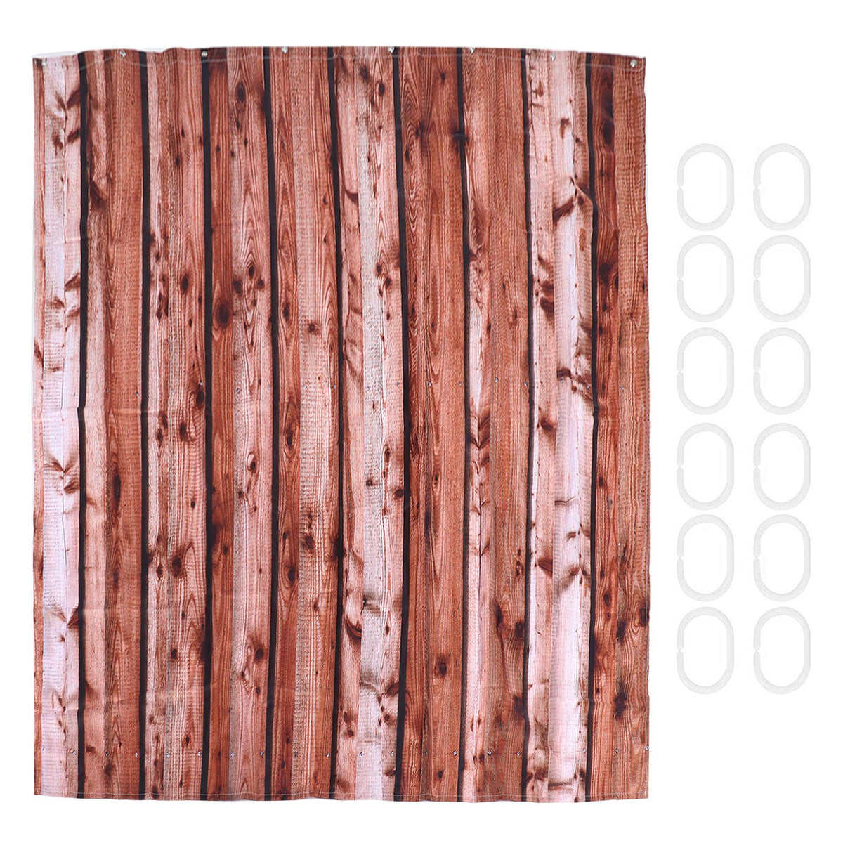 Bathroom Shower Curtain with 12 Rings Waterproof Thicken Bath Curtain Accessory for Home150x180cm