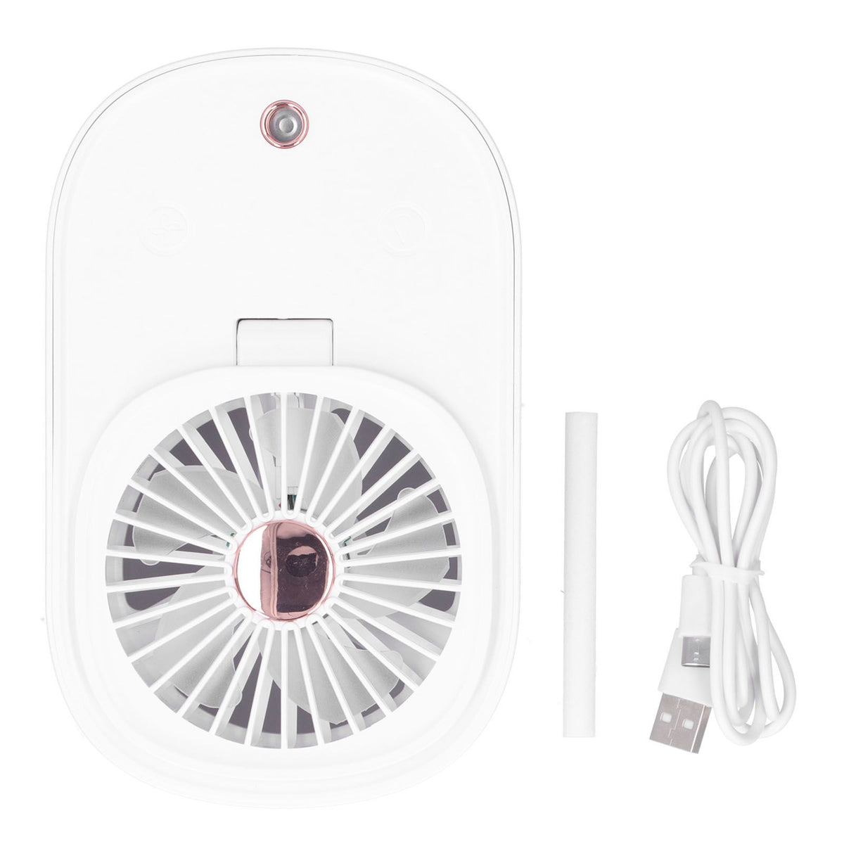 90 Degree Folding Electric Fan 2 in1 Portable Humidifying Electric Fan for Home OfficeWhite