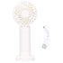 3‑Gear Adjustable Fan Portable Handheld Mobile Phone Holder Electric Fan for DormitoryWhite
