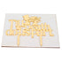 Acrylic Cake Topper Mirror Surface Insert Sticks for Wedding Party Holiday Cake Decoration