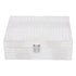 White Artificial Leather Multilayer Jewelry Box Portable Packaging Box for Collecting