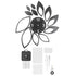 DIY Mirror Wall Clock Stickers Modern Decor for Home Living Room Background StickerBlack