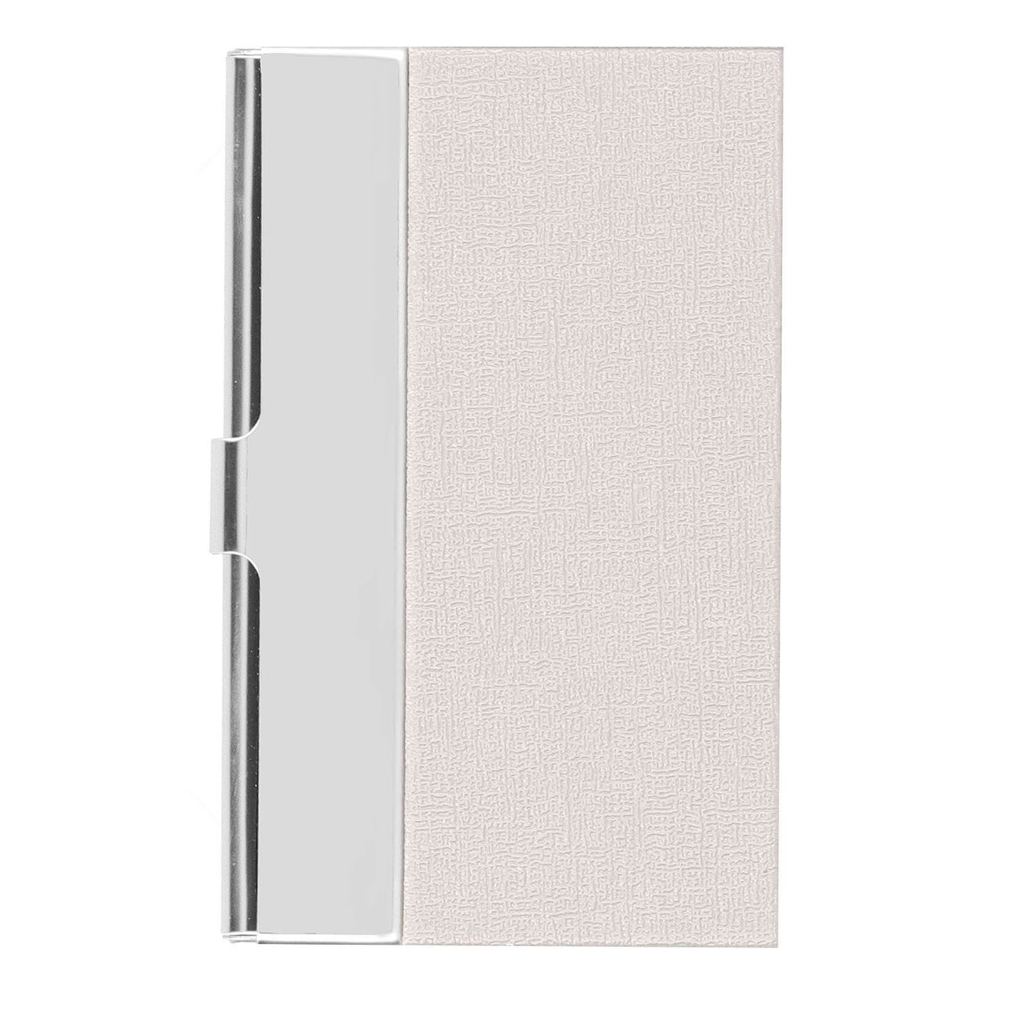 Business Card Holder Stainless Steel Name Card Case for Traveling and Business SuppliesWhite 701#