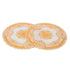 2PCS 30cmx30cm Table Mats Gold Dining Table Placemats for Wedding Party SuppliesStyle 04