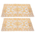 2PCS 30cmx45cm PVC Table Mat Gold Placemats Cup Coaster Pad Kitchen Wedding DecorationStyle 4