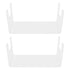 2Pcs Acrylic Display Rack Transparent Toys Dolls Jewelry Stand Shelf for Bedroom