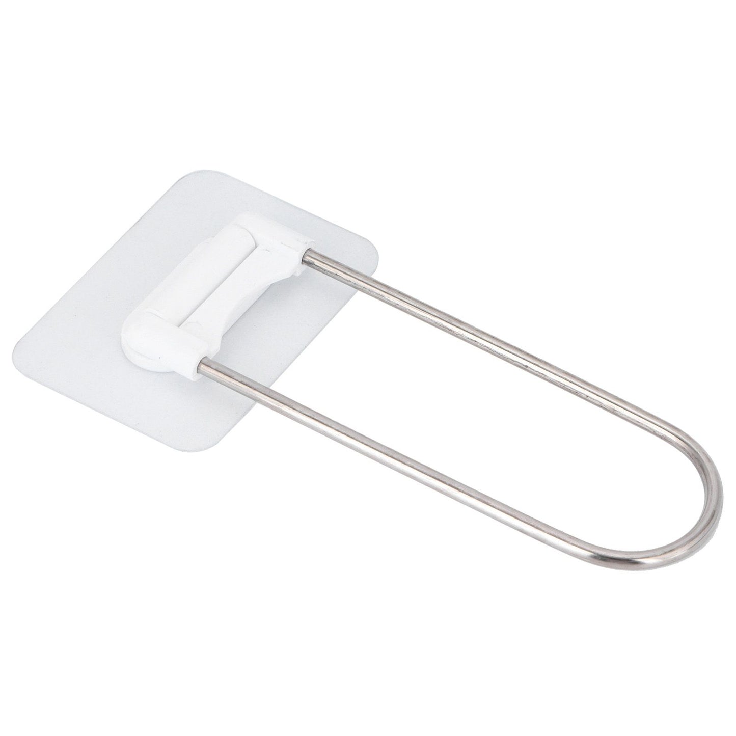 Clothes Hanger Organizer Stainless Steel UShape Wall Storage Rack for Bathroom Balcony White