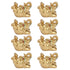 8Pcs Resin Elephant Statue Decor Innovative Home Table Decoration Ornament Birthday Gift Gold