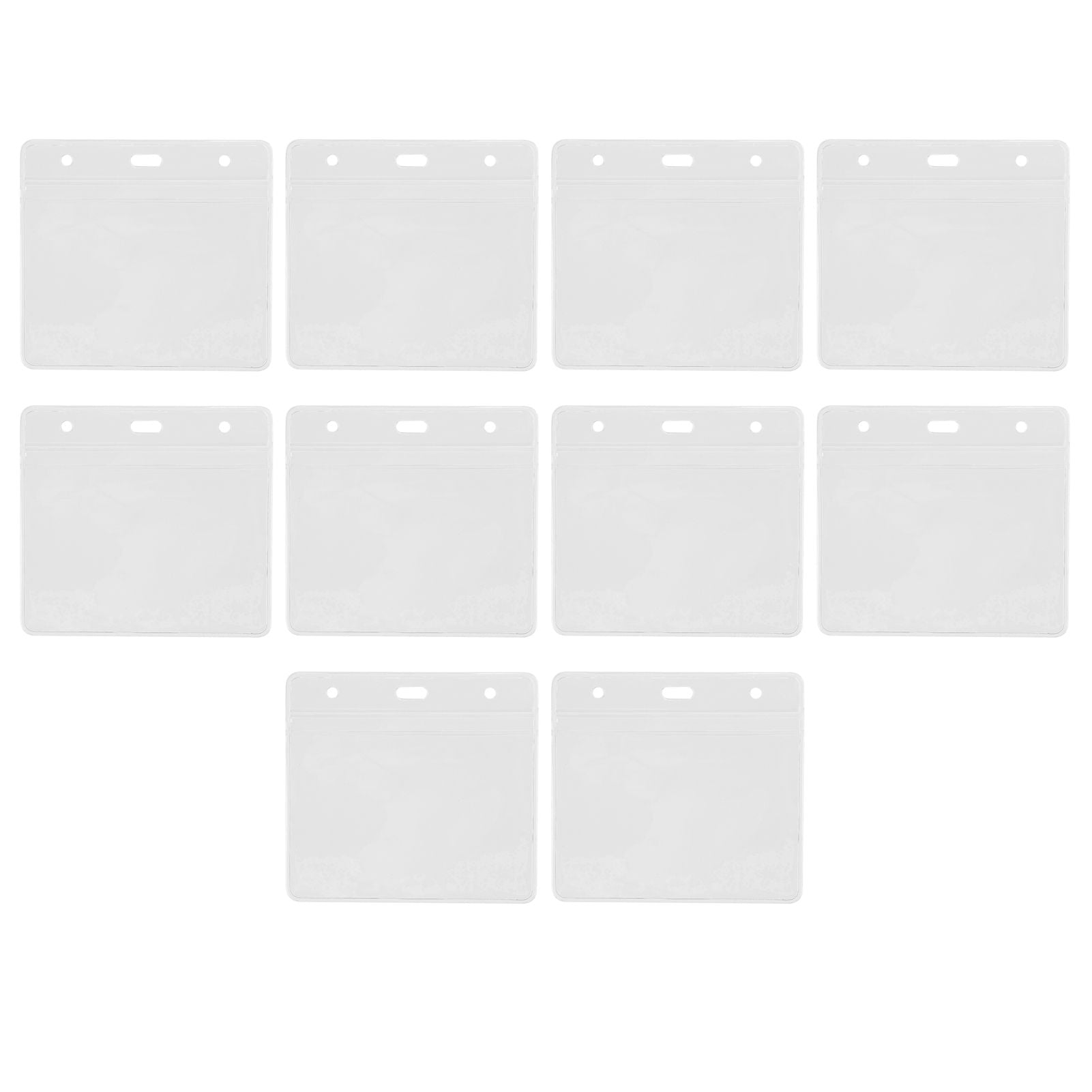 10PCS Card Protector Waterproof Immunization Record Card Holder Clear PVC Sleeve