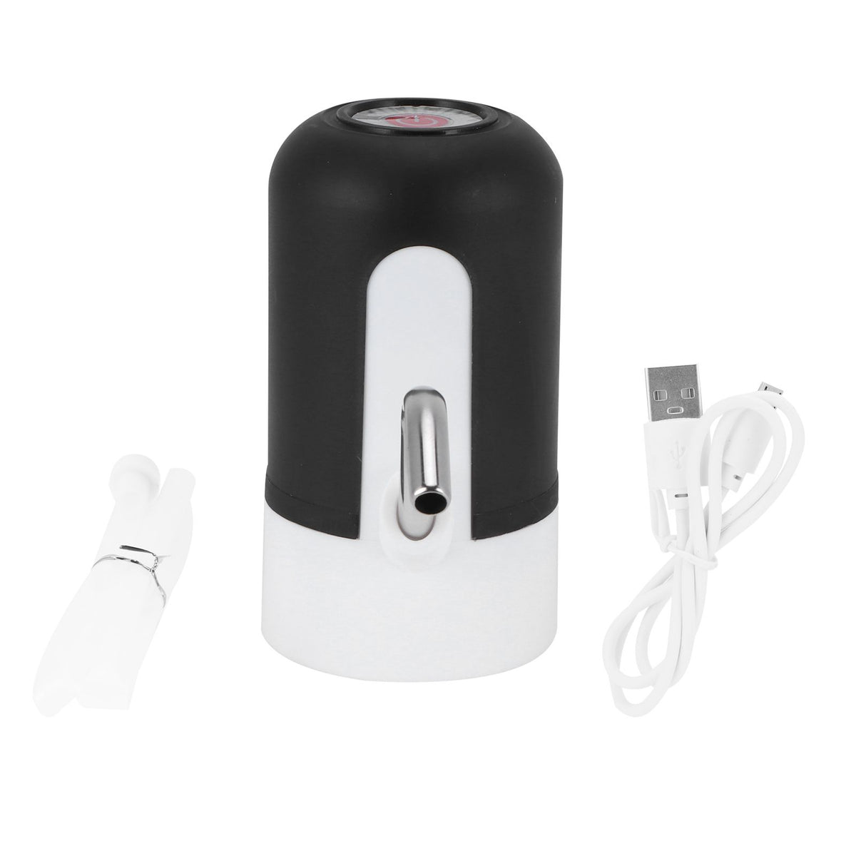 Water Bottle Pump USB Charging Electric Drinking Water Dispenser Kit for Home OfficeBlack