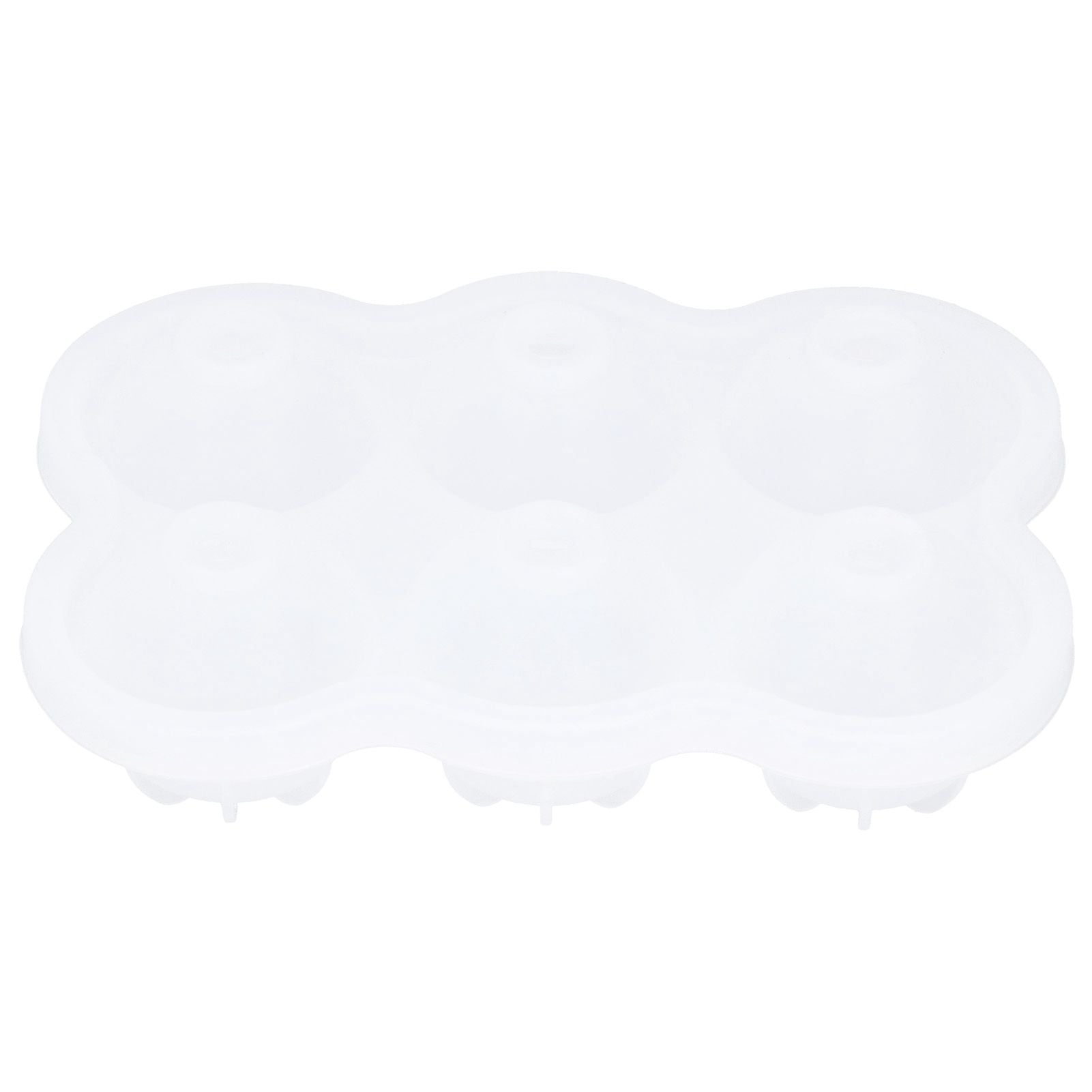 6‑Grid Silicone Ice Ball Mold with Leaking Hole Round Ice Tray for Kitchen Home Bar