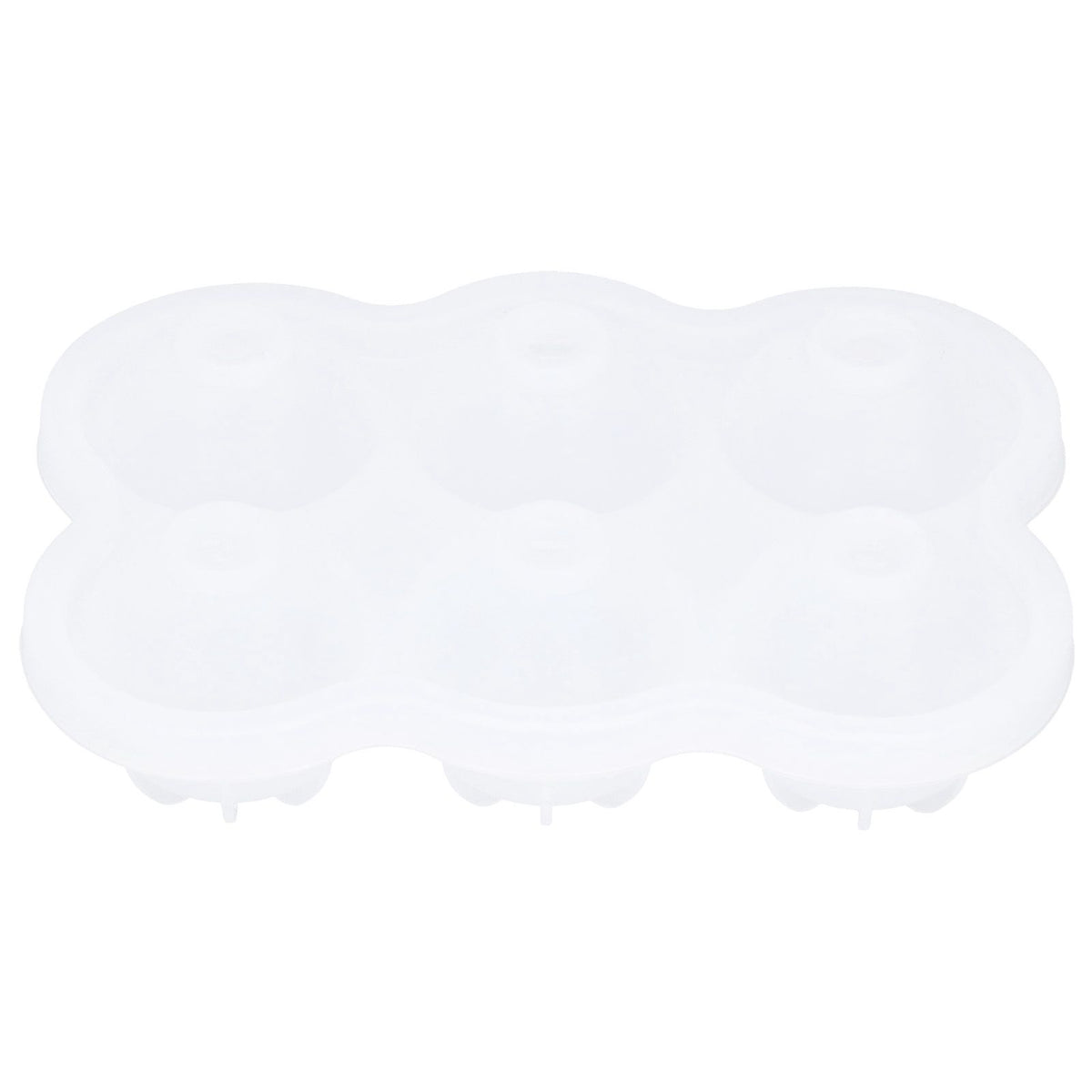 6‑Grid Silicone Ice Ball Mold with Leaking Hole Round Ice Tray for Kitchen Home Bar