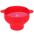 Popcorn Bucket Folding Silicone DIY Popcorn Maker Bowl with Lid Kitchen Accessory(With HandleRed )