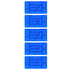 5Pcs Blue Silicone Ice Tray Mold Block Shape Chocolate Cake DIY Baking Mold for Bakery Home