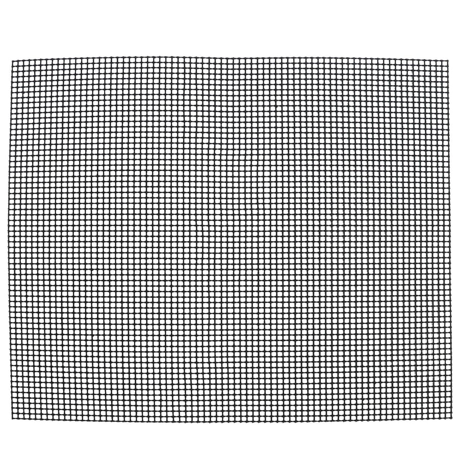 Food Grade NonStick Grid Sheet Multifunctional Barbecue Grid Mat for Barbecue Outdoor(Black 33x40cm )
