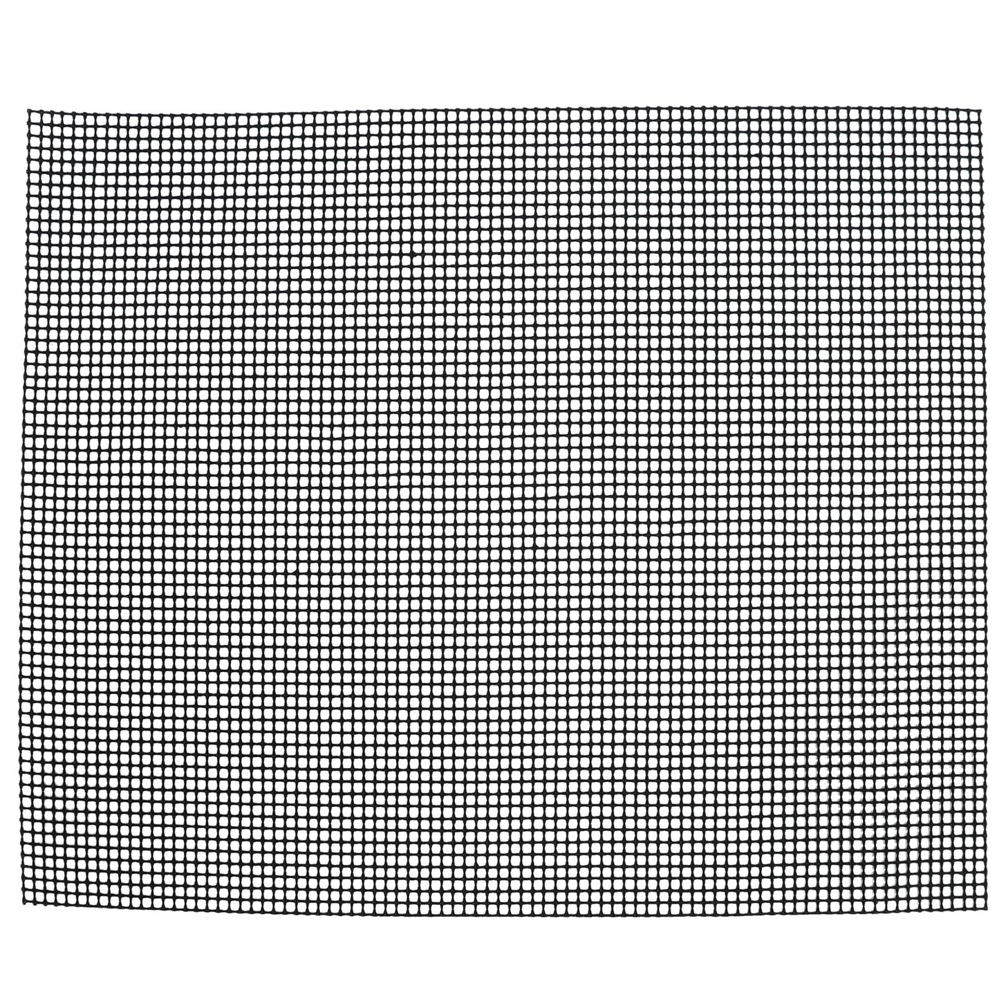 Food Grade NonStick Grid Sheet Multifunctional Barbecue Grid Mat for Barbecue Outdoor(Black 36x42cm )